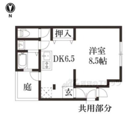 二条城前駅 徒歩13分 1階の物件間取画像